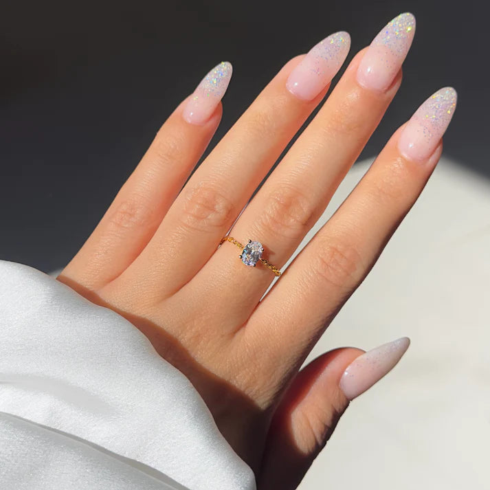 Self Love – Anello Regolabile con Diamante Sintetico
