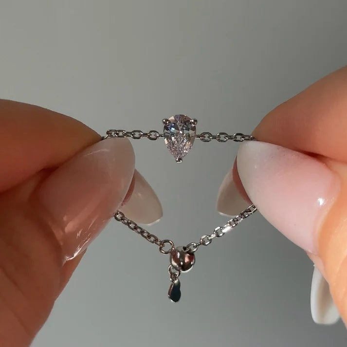 Self Love – Anello Regolabile con Diamante Sintetico