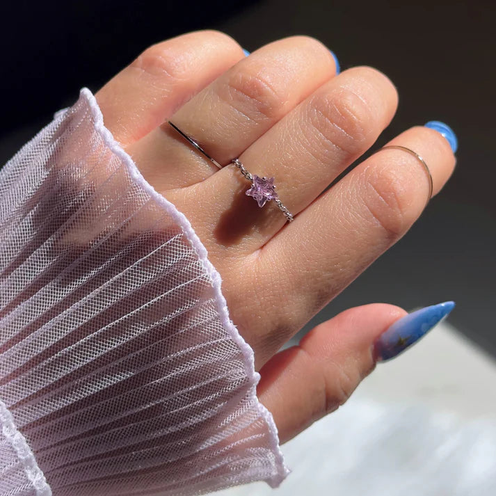 Star Chain – Anello Regolabile a Catena con Stella