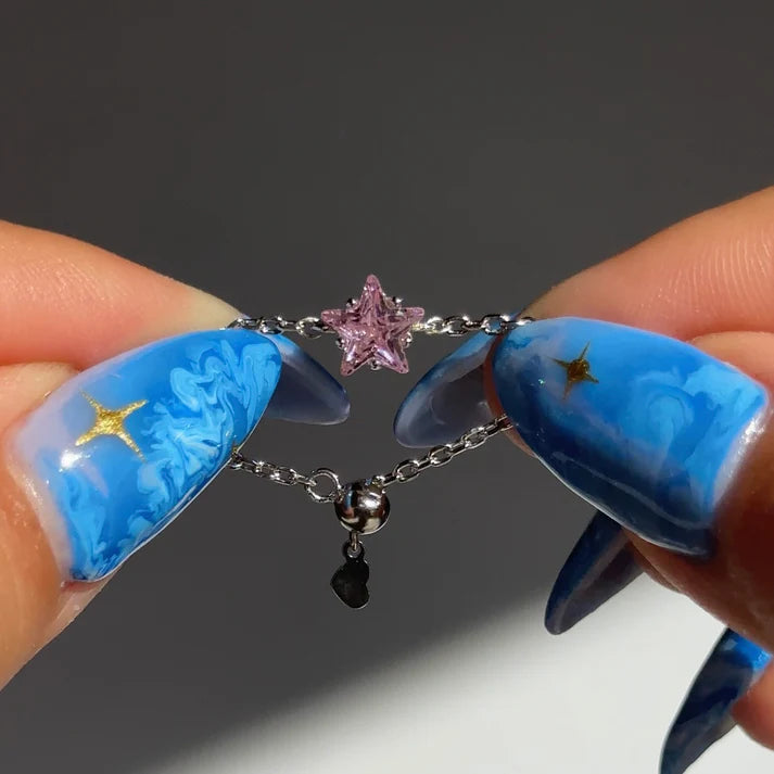 Star Chain – Anello Regolabile a Catena con Stella
