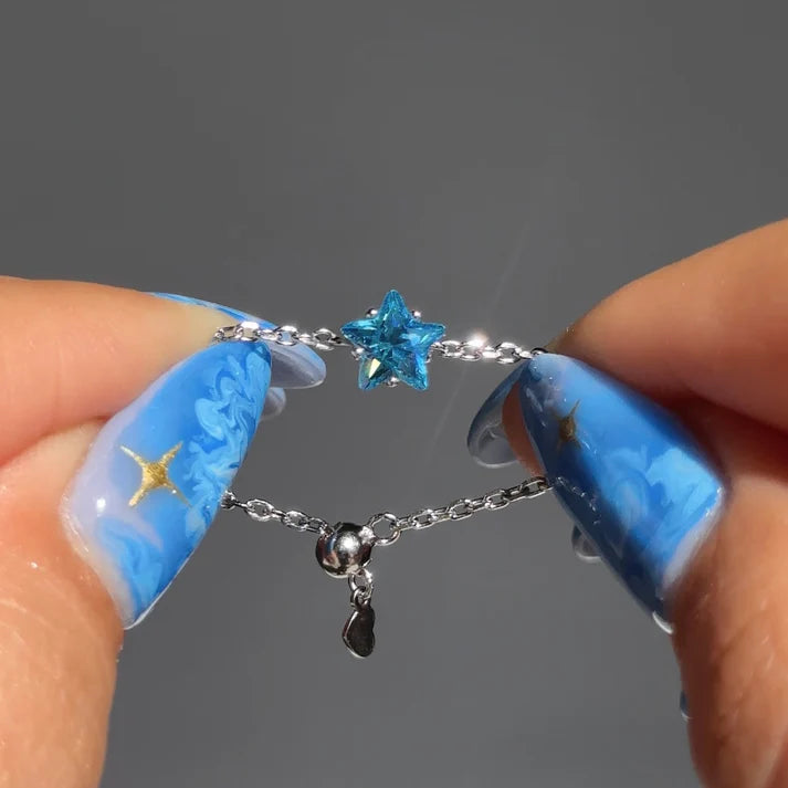 Star Chain – Anello Regolabile a Catena con Stella