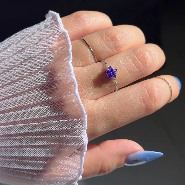 Star Chain – Anello Regolabile a Catena con Stella