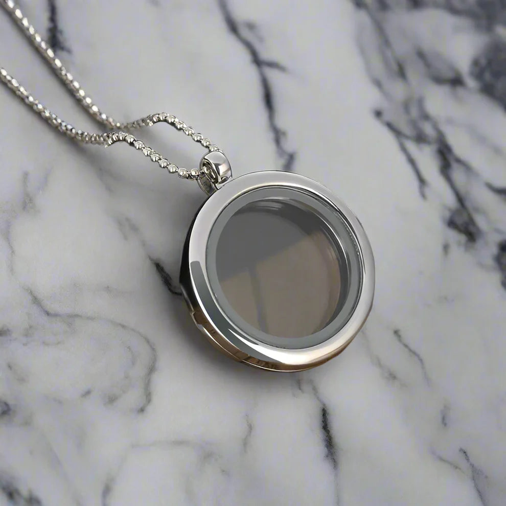 Memory Heart – Collana Medaglione in Vetro Apribile