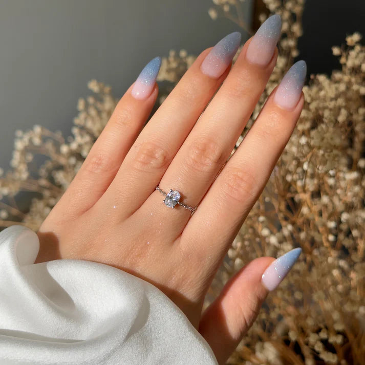 Self Love – Anello Regolabile con Diamante Sintetico