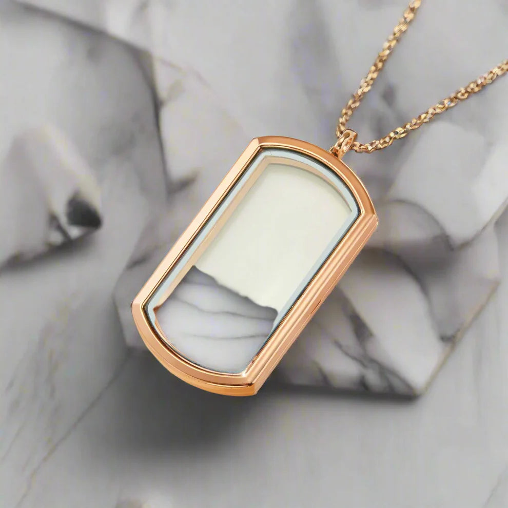 Memory Heart – Collana Medaglione in Vetro Apribile
