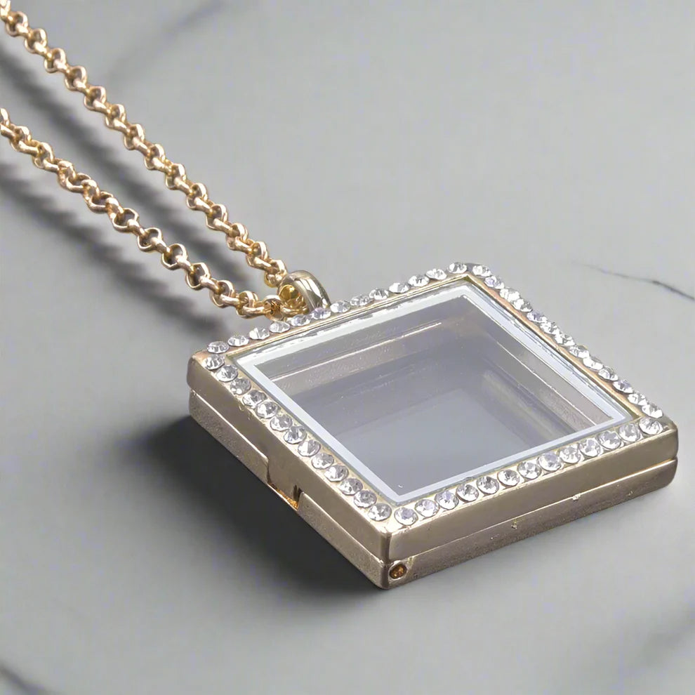 Memory Heart – Collana Medaglione in Vetro Apribile