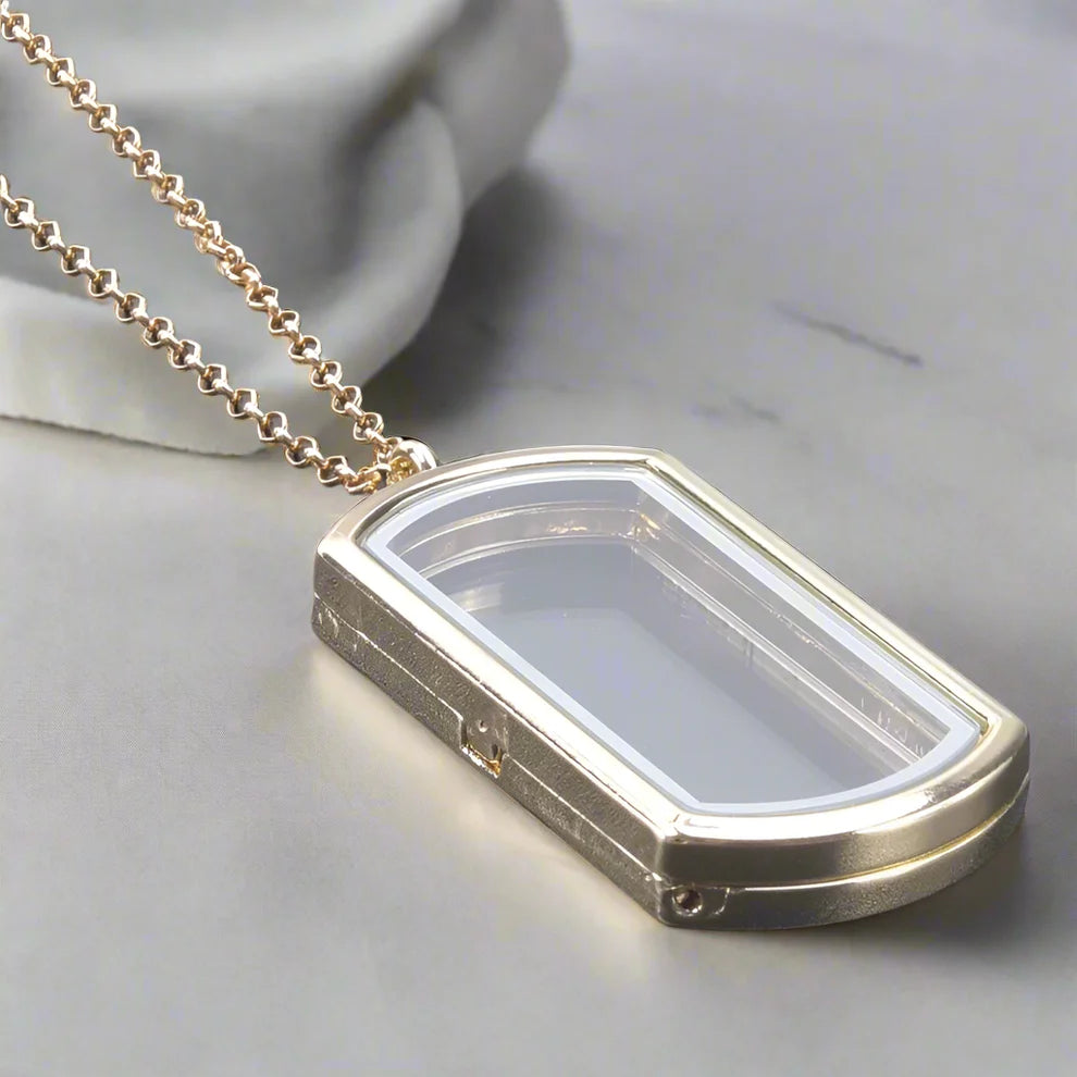 Memory Heart – Collana Medaglione in Vetro Apribile