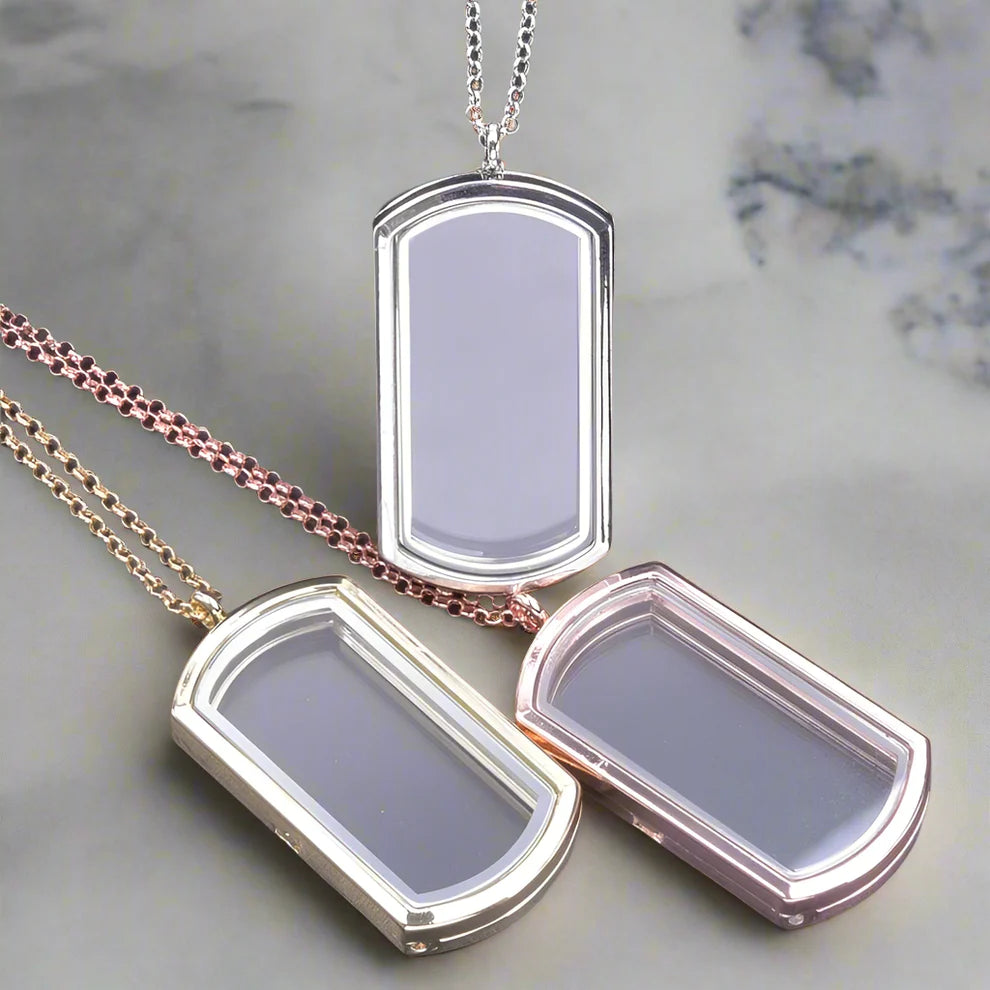 Memory Heart – Collana Medaglione in Vetro Apribile