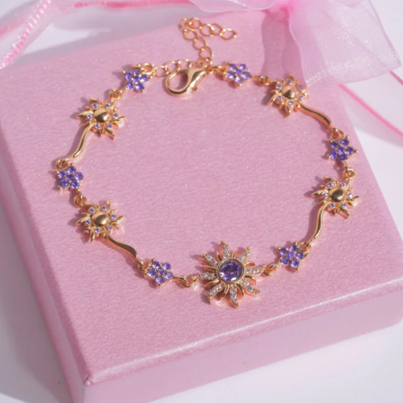 Rapunzel – Bracciale Intrecciato in Oro Lucente